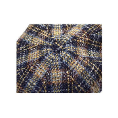 HARRIS-TWEED Mütze Göttmann KINGSTON  braun kariert TARTAN
