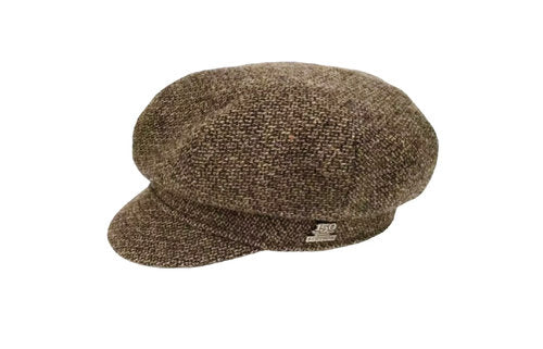 STETSON Mütze PEABODY Ballonmütze Gr.56 Vintage braun Tweed Schirmmütze
