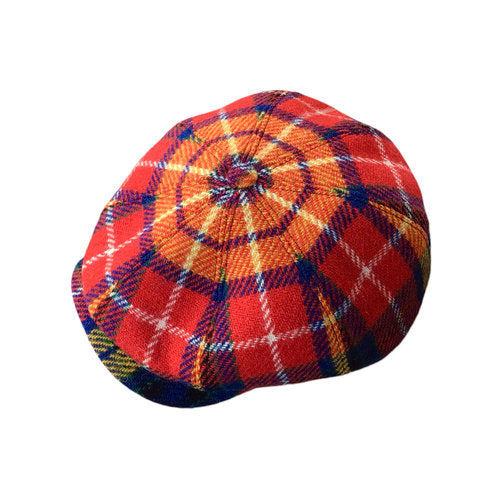 HARRIS-TWEED Mütze Göttmann KINGSTON bunt kariert TARTAN Bakerboy