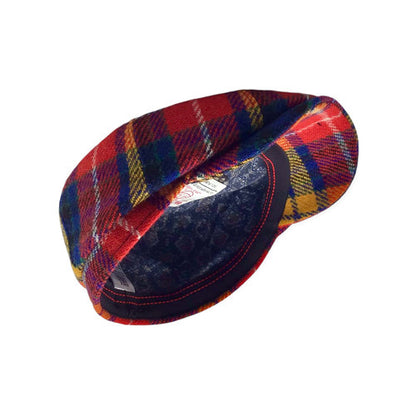 HARRIS-TWEED Mütze Göttmann KINGSTON bunt kariert TARTAN Bakerboy