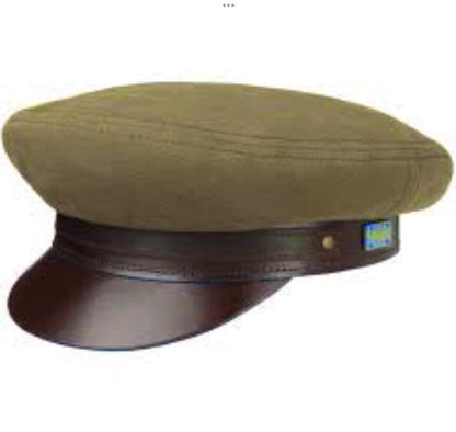 STETSON Mütze RIDERS-CAP Elbsegler oliv/braun Lederschirm Gr.S Schirmmütze UPF40+ Marlon Brando