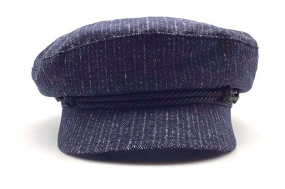 STETSON Mütze Elbsegler RIDERS-CAP blau/grau fisherman Winter Gr.S Schirmmütze