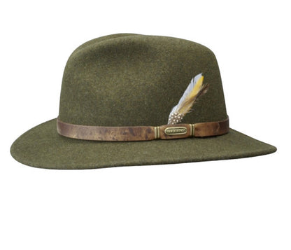 STETSON  Jagdhut grün Filzhut Traveller Outdoorhut MADE IN USA Gr.S