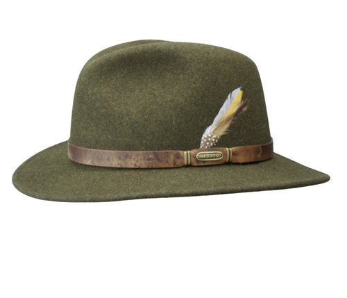 STETSON  Jagdhut grün Filzhut Traveller Outdoorhut MADE IN USA Gr.S