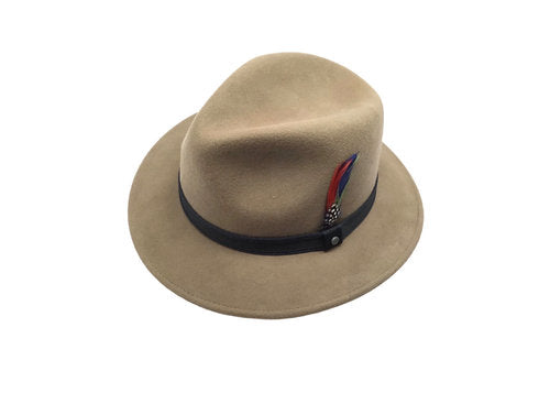 STETSON Filzhut TRAVELLER beige crushable Fedora