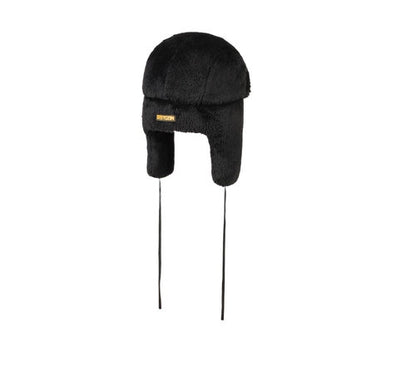 STETSON Mütze Trapper fleece schwarz Fliegermütze Chapka Bomber Cap Lapeer
