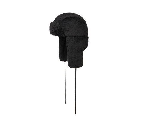 STETSON Mütze Trapper fleece schwarz Fliegermütze Chapka Bomber Cap Lapeer