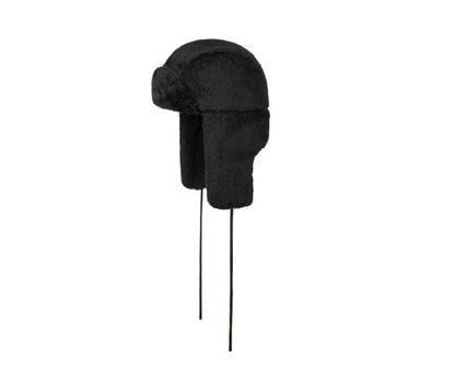 STETSON Mütze Trapper fleece schwarz Fliegermütze Chapka Bomber Cap Lapeer