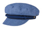 STETSON Mütze Elbsegler blau Leinen fisherman Sommer Schirmmütze