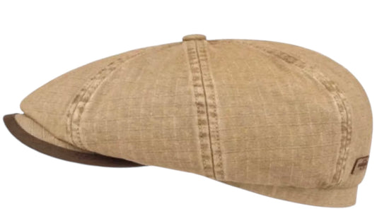 STETSON Mütze Hatteras Vintage khaki hellbraun UPF40+ Sommer