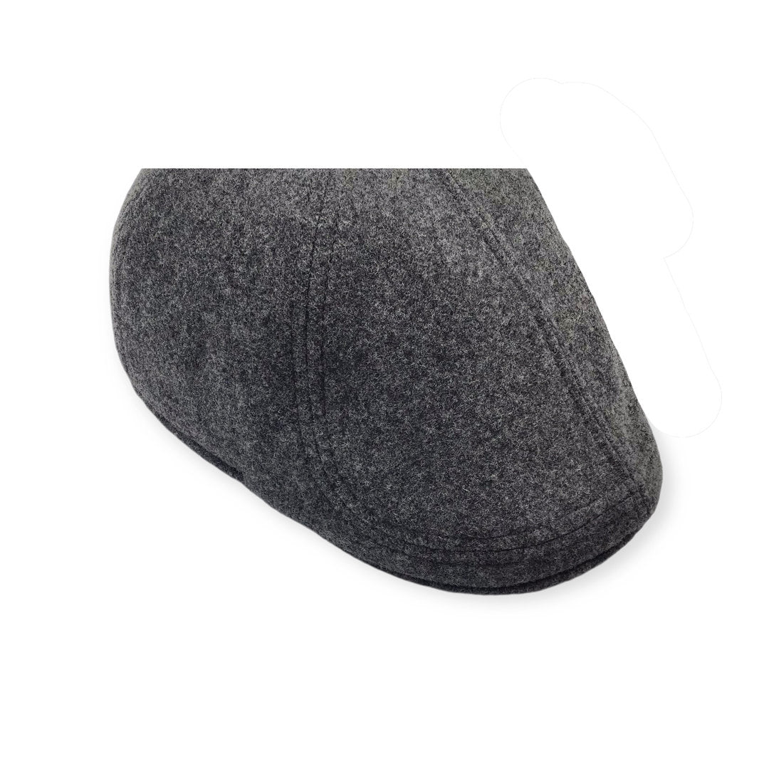 Wigèns Mütze PUB CAP Kneipenmütze grau Schurwolle MELTON WOOL