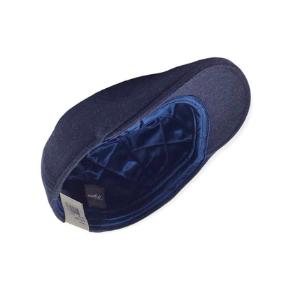 Wigèns Mütze PUB CAP Kneipenmütze blau Schurwolle MELTON WOOL