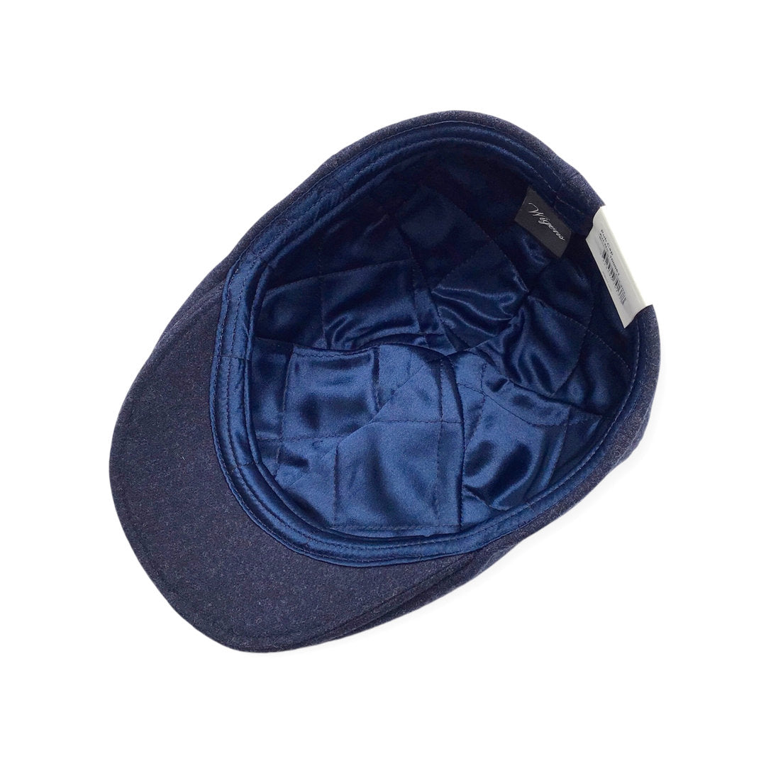 Wigèns Mütze PUB CAP Kneipenmütze blau Schurwolle MELTON WOOL
