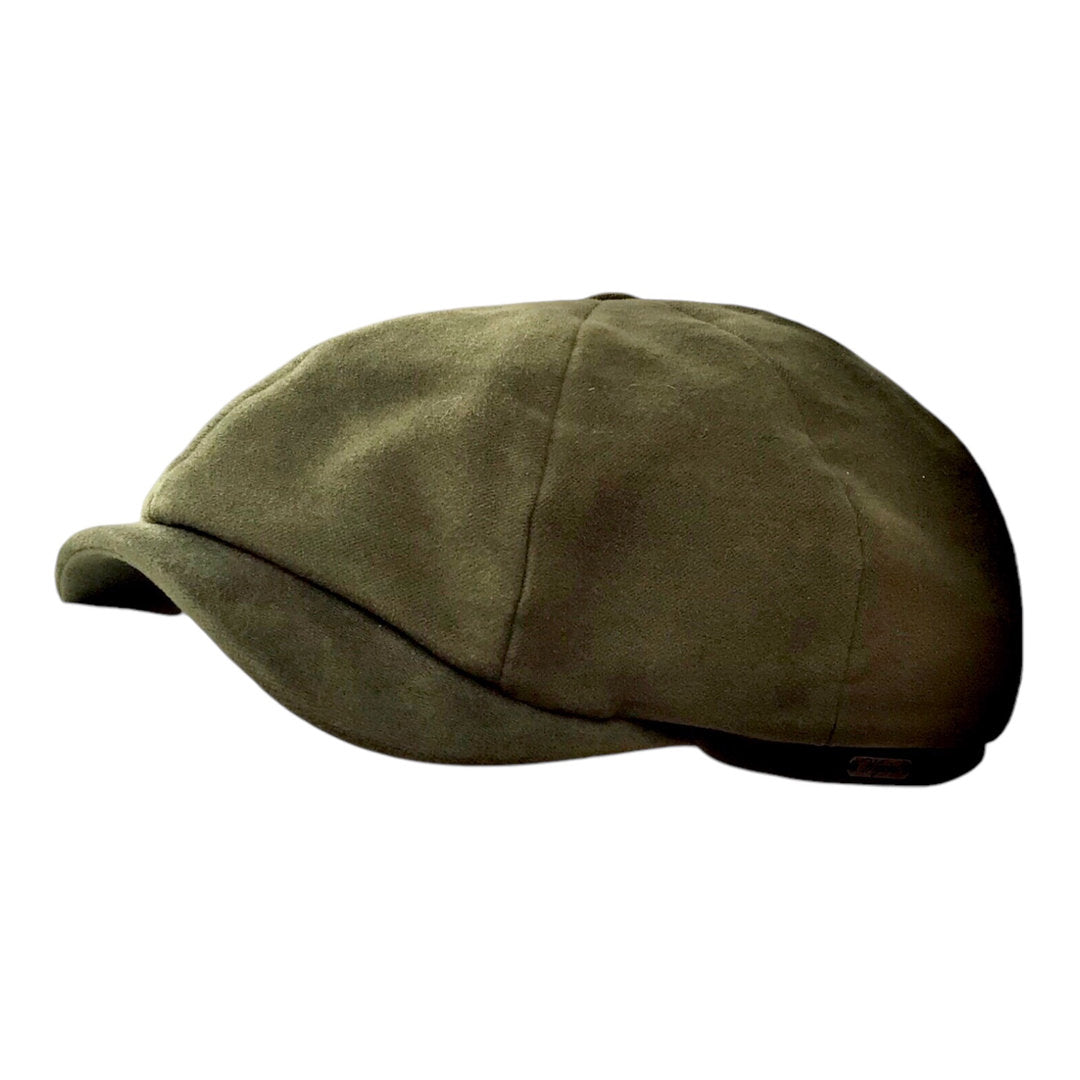Wigèns Mütze NEWSBOY CLASSIC oliv/grün Bakerboy Schiebermütze