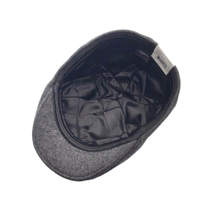 Wigèns Mütze PUB CAP Kneipenmütze grau Schurwolle MELTON WOOL